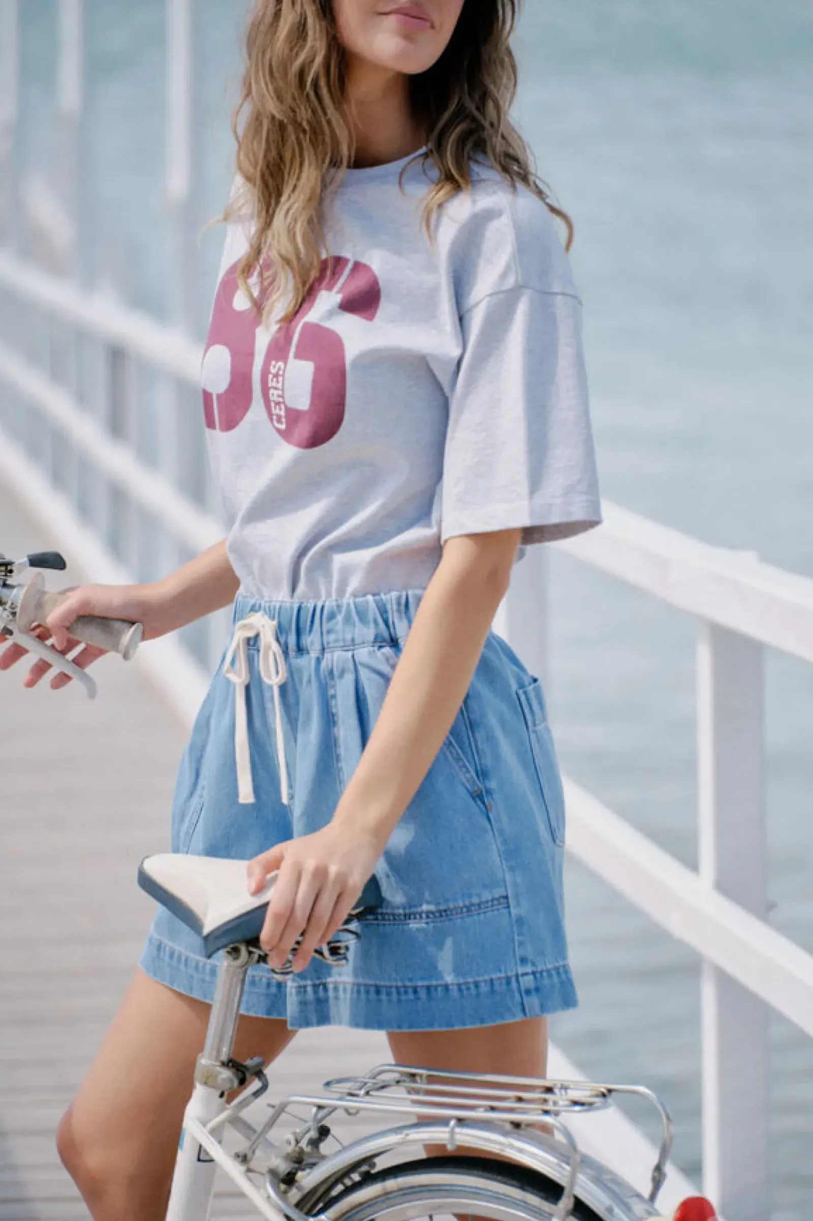 Ceres Life Tops|Boyfriend Tee- Cloud Marle/Ceres 86