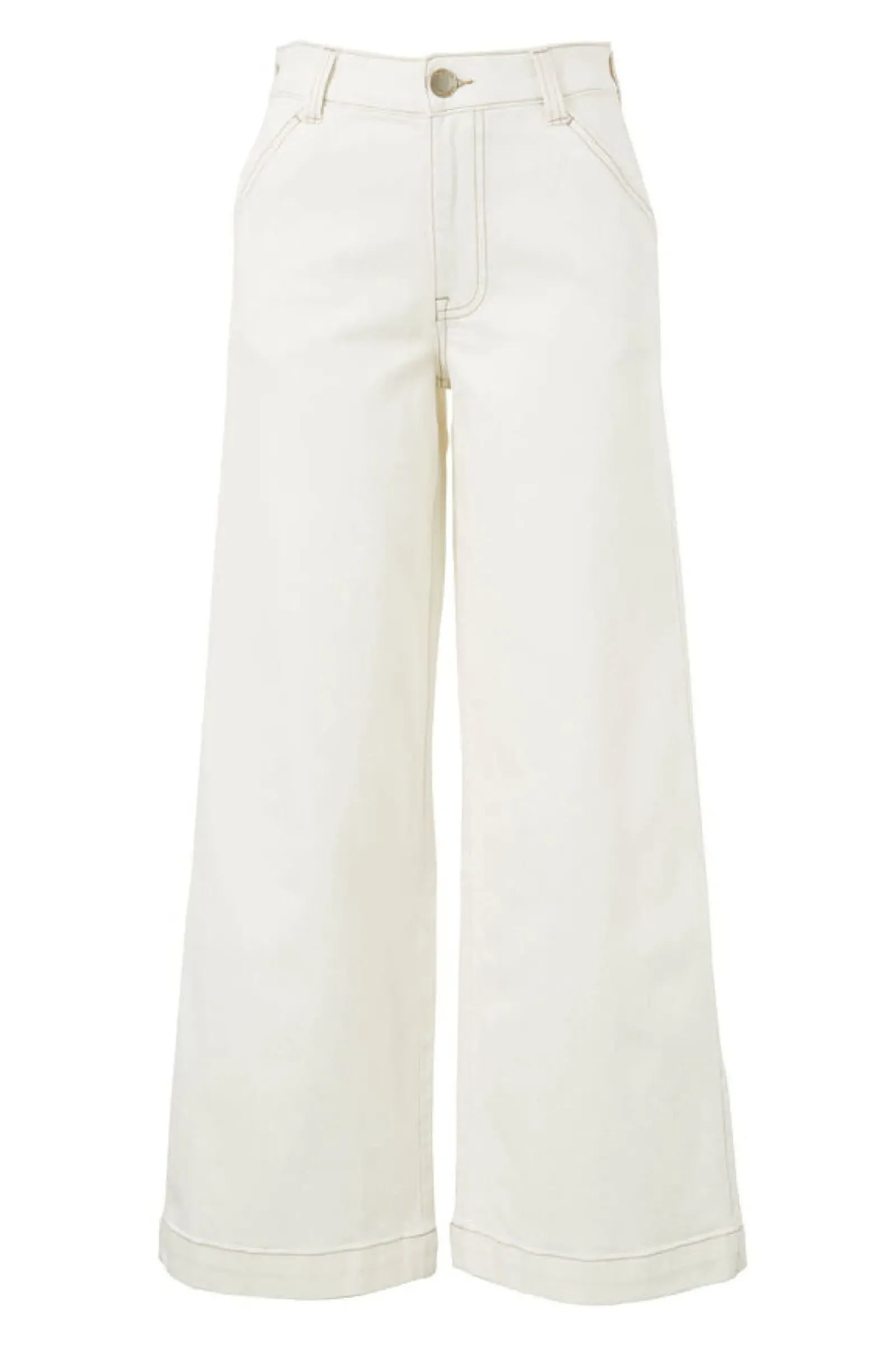 Ceres Life Jeans|Classic Wide Leg Jean - Fresh Ecru