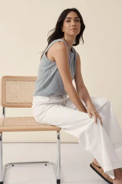 Ceres Life Jeans|Classic Wide Leg Jean - Fresh Ecru