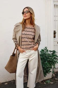 Ceres Life Jeans|Crop Frenchie Jean - Fresh Ecru