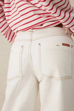 Ceres Life Jeans|Crop Frenchie Jean - Fresh Ecru