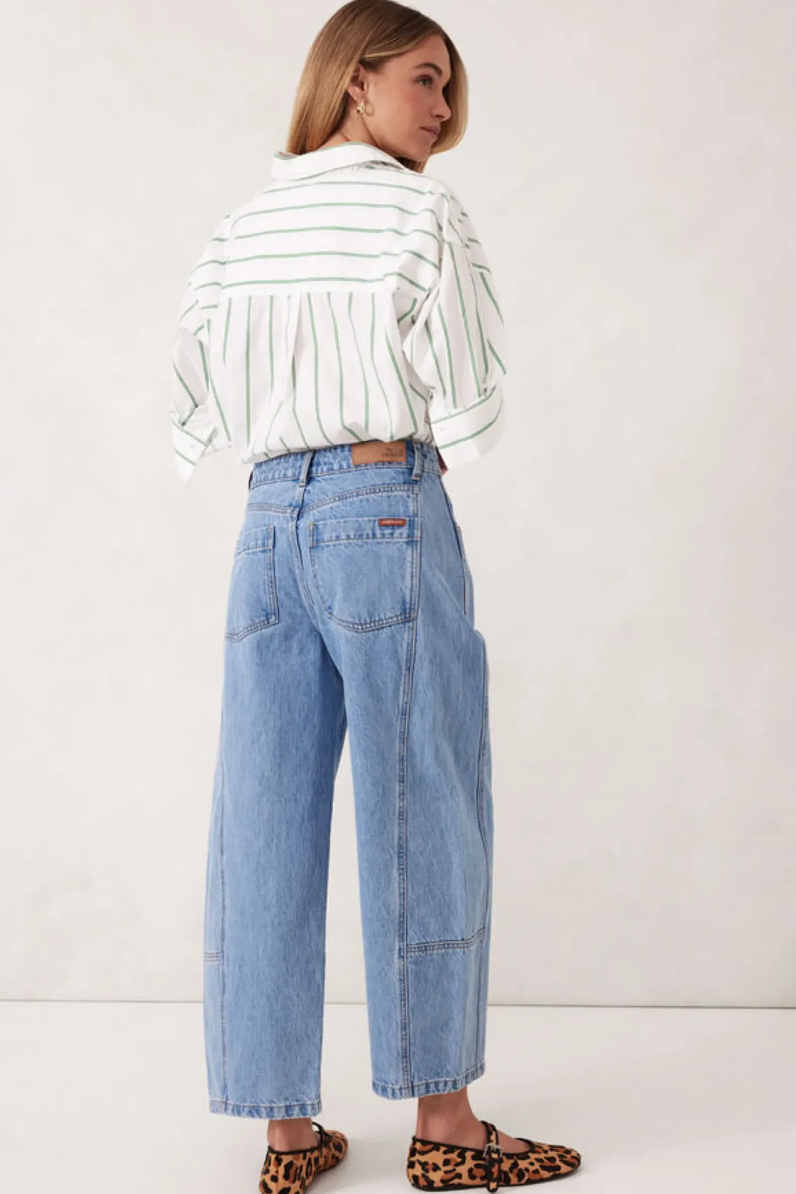 Ceres Life Jeans|Darted Barrel Jean - Vintage Blue