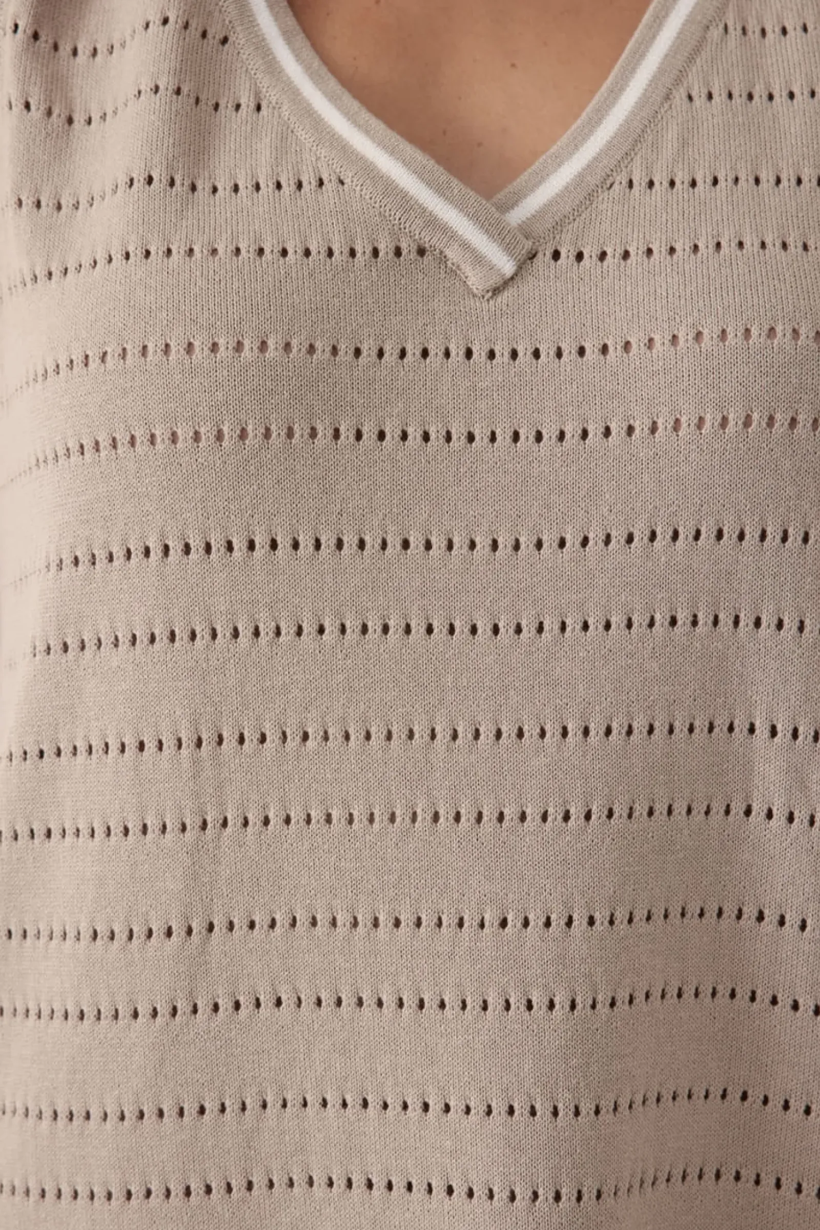 Ceres Life Knitwear|Dresses|Pointelle Sleeveless Knit Dress - String