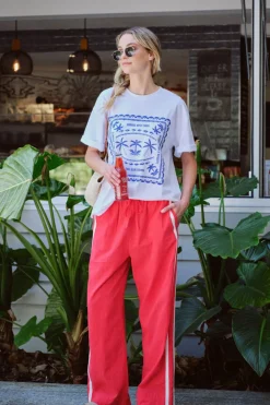 Ceres Life Pants|Relaxed Drawstring Pant - Heritage Red