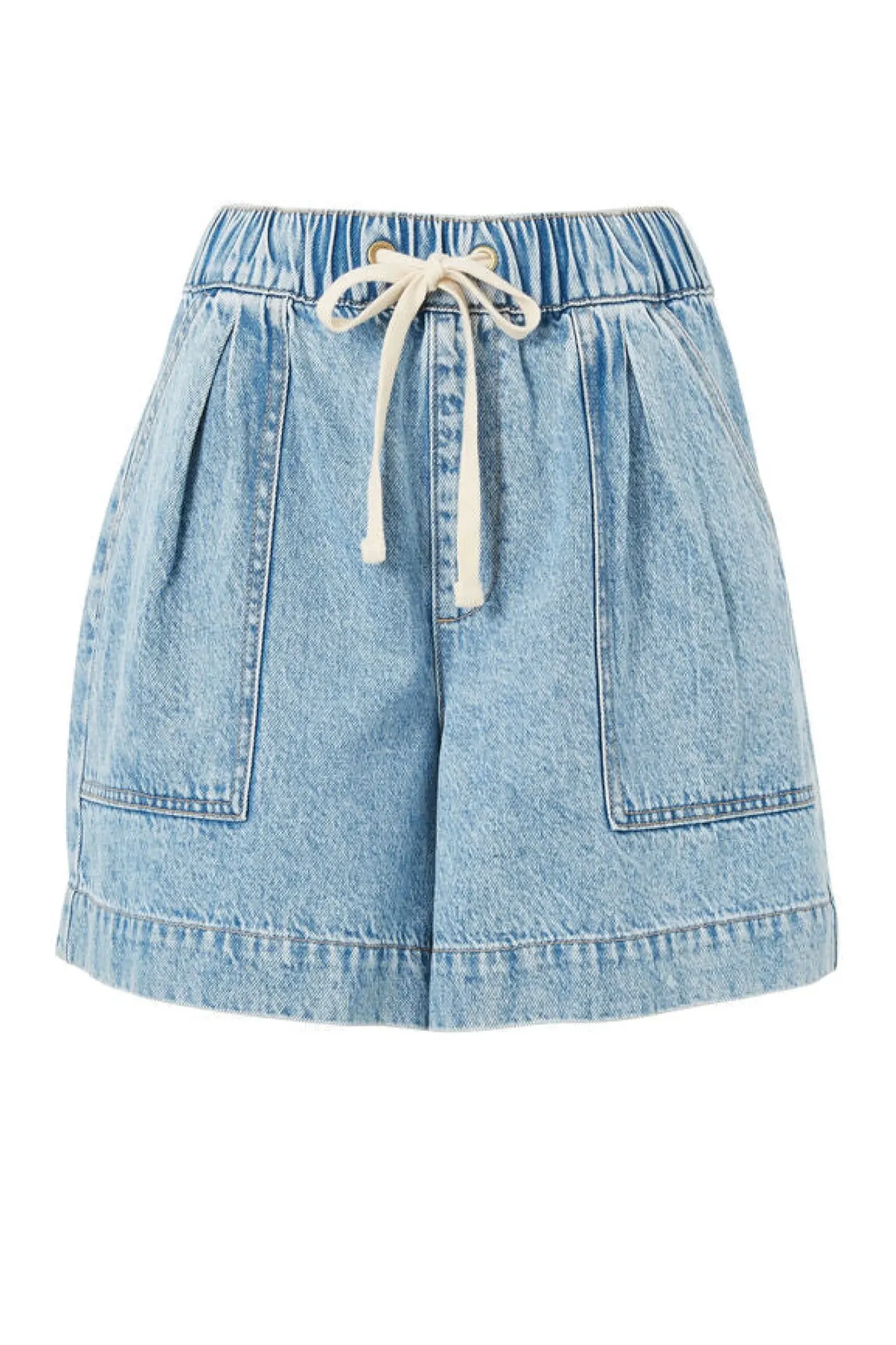 Ceres Life Toggle Menu|Relaxed Everyday Short - Vintage Blue Denim