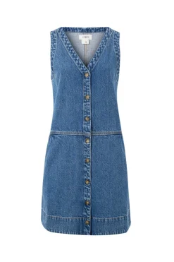 Ceres Life Dresses|Side Pocket Mini Shift Dress - Fresh Indigo
