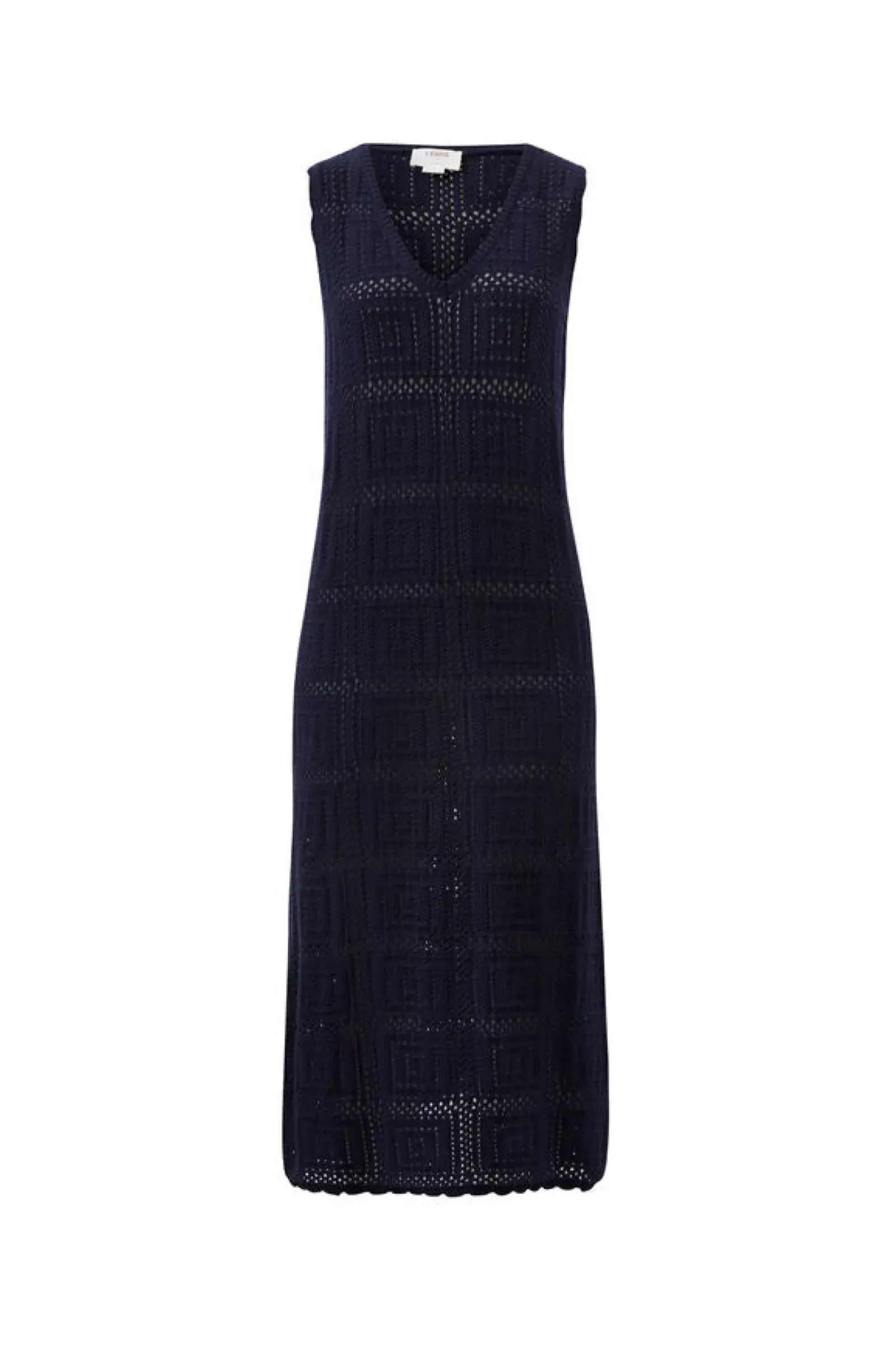 Ceres Life Knitwear|Dresses|Square Knit Midi Tank Dress - New Navy