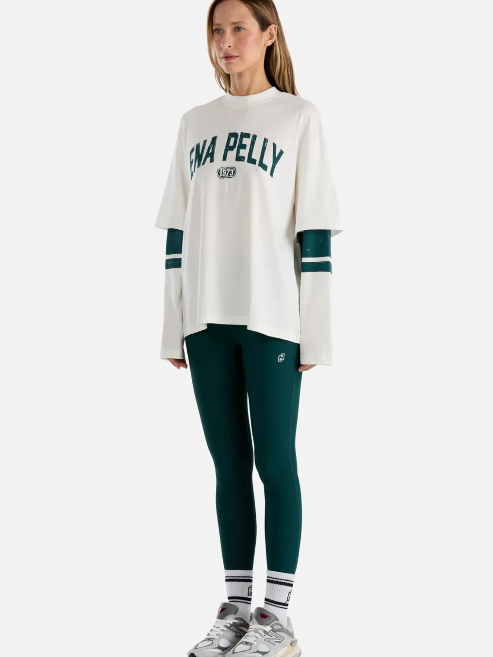 Ena Pelly Tops|73 Long Sleeve Tee - Vintage White