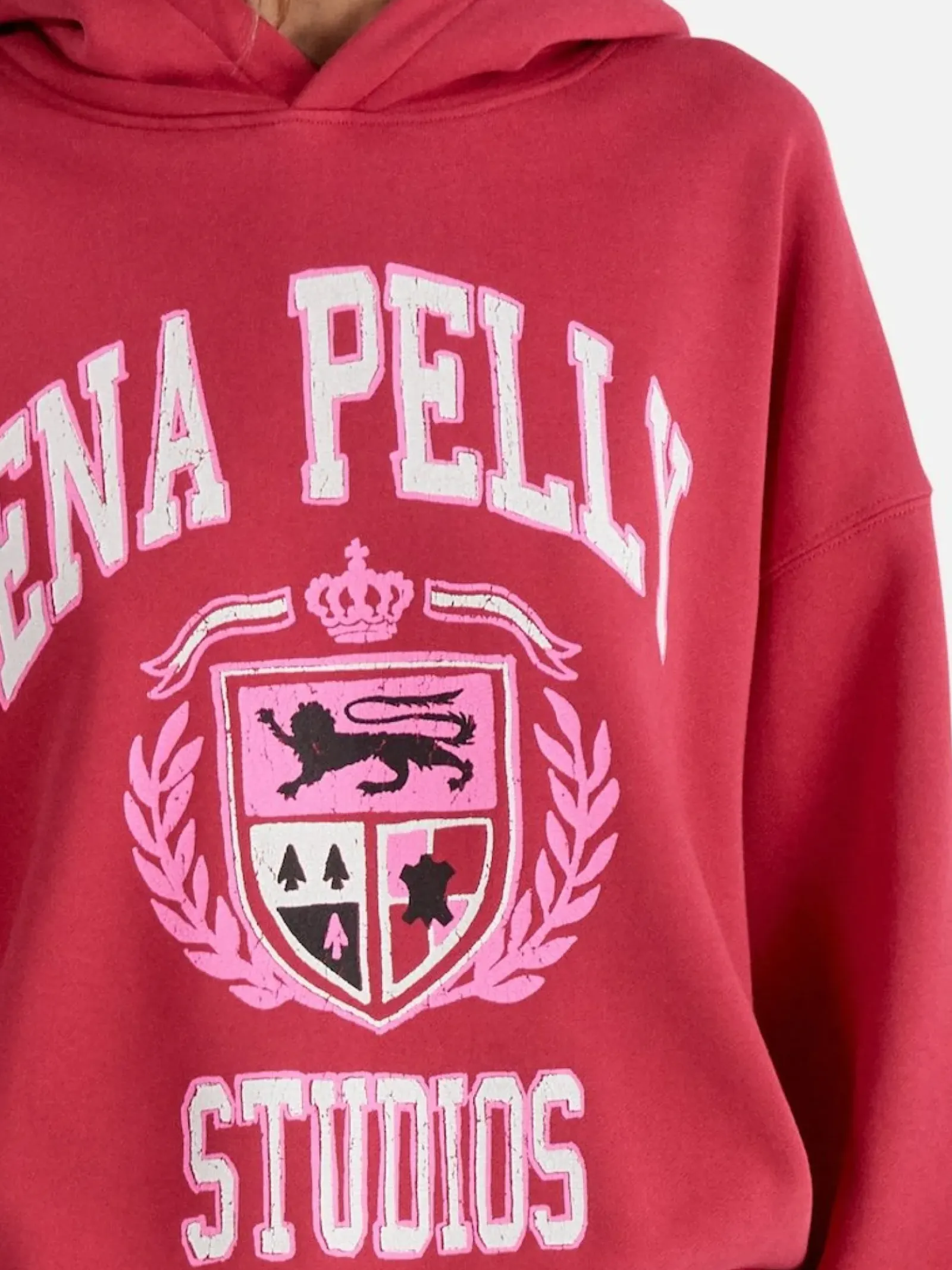 Ena Pelly Jumpers|Brooke Oversized Hoodie DIY Studios - Poppy Red