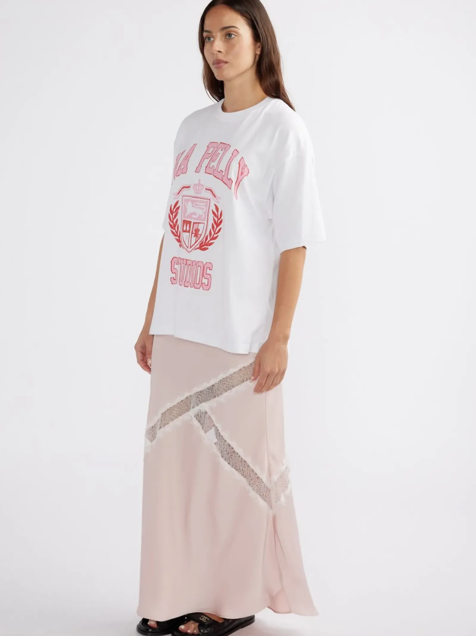 Ena Pelly Tops|DIY Studios Tee - White