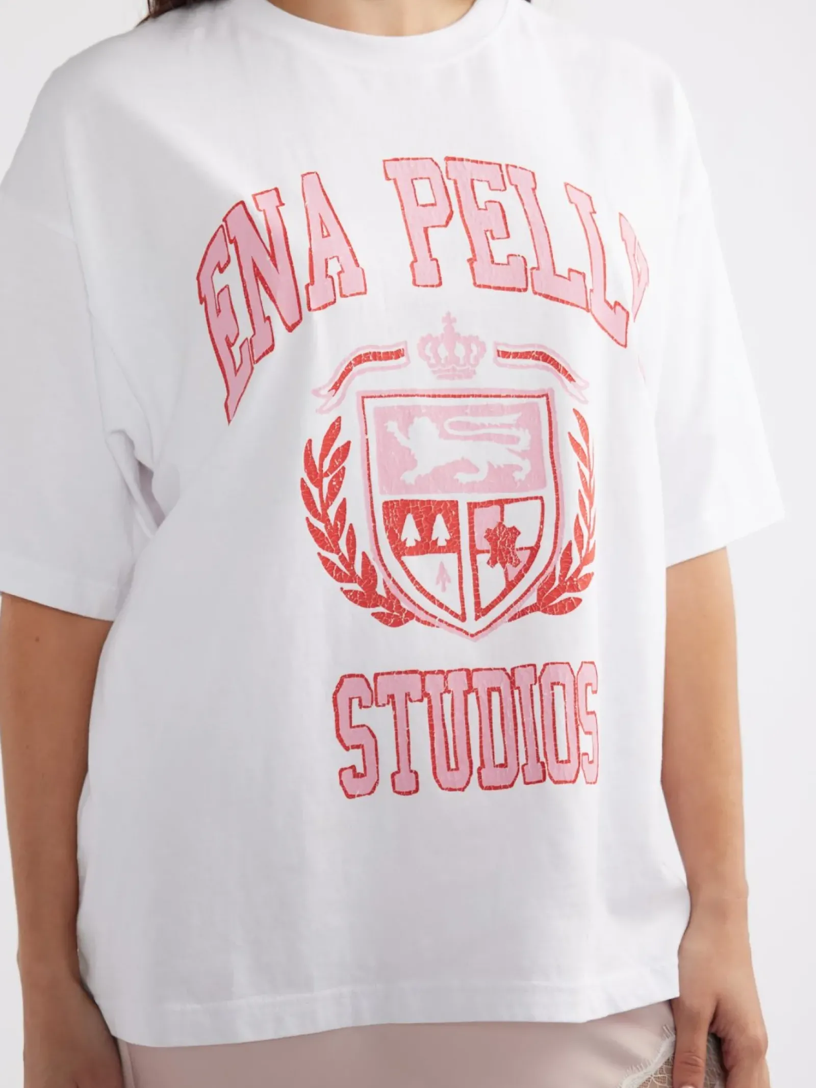 Ena Pelly Tops|DIY Studios Tee - White