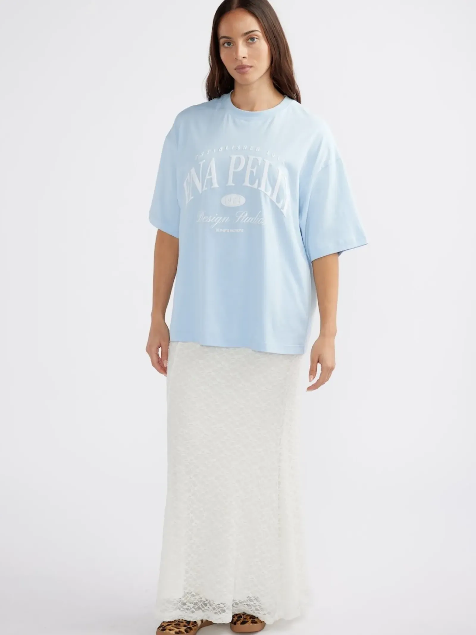 Ena Pelly Tops|Heritage Studios Tee - Capri Wash