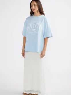 Ena Pelly Tops|Heritage Studios Tee - Capri Wash
