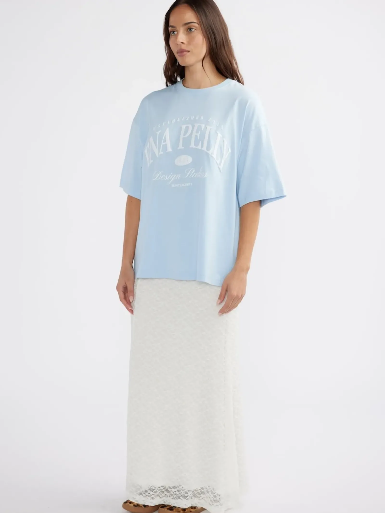 Ena Pelly Tops|Heritage Studios Tee - Capri Wash
