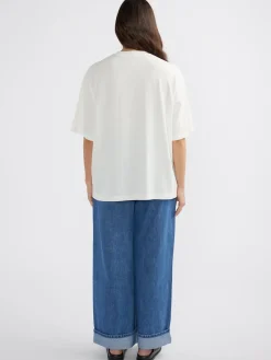 Ena Pelly Tops|Jaguar Tee - Vintage White