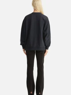 Ena Pelly Jumpers|Lilly Oversized Sweater Tigers Eye - Vintage Black