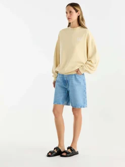 Ena Pelly Jumpers|Vintage Sport Sweatshirt - Lemon