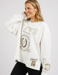 Foxwood Tops|Get There Crew - Vintage White