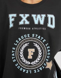 Foxwood Tops|Get There Crew - Washed Black
