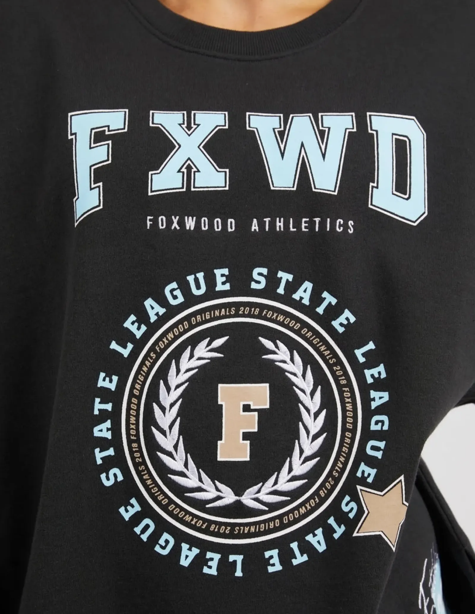 Foxwood Tops|Get There Crew - Washed Black