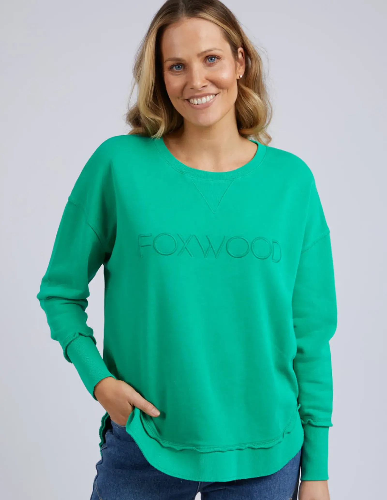 Foxwood Jumpers|Simplified Crew - Bright Green