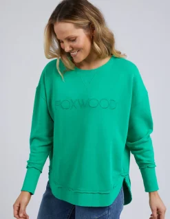 Foxwood Jumpers|Simplified Crew - Bright Green