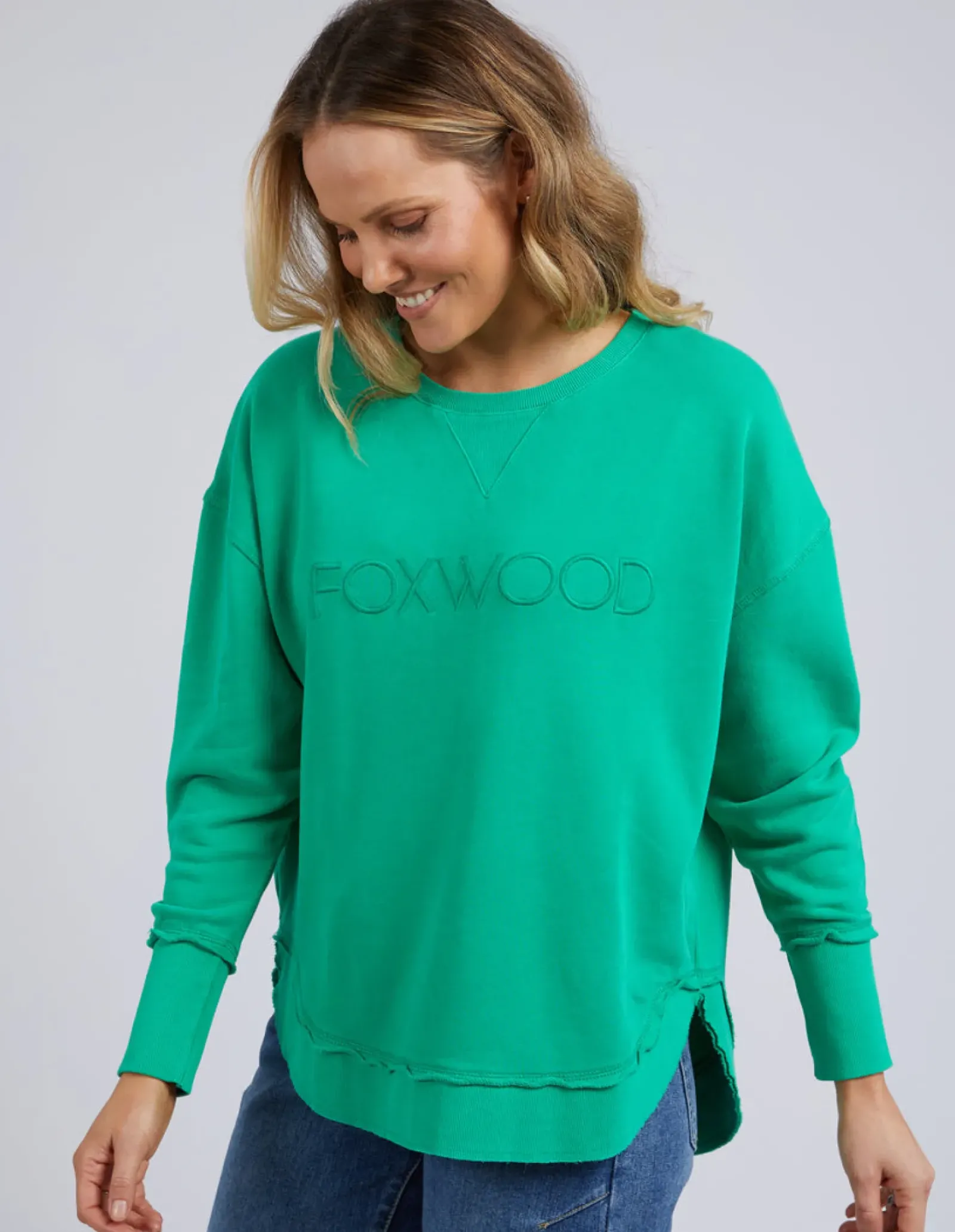 Foxwood Jumpers|Simplified Crew - Bright Green