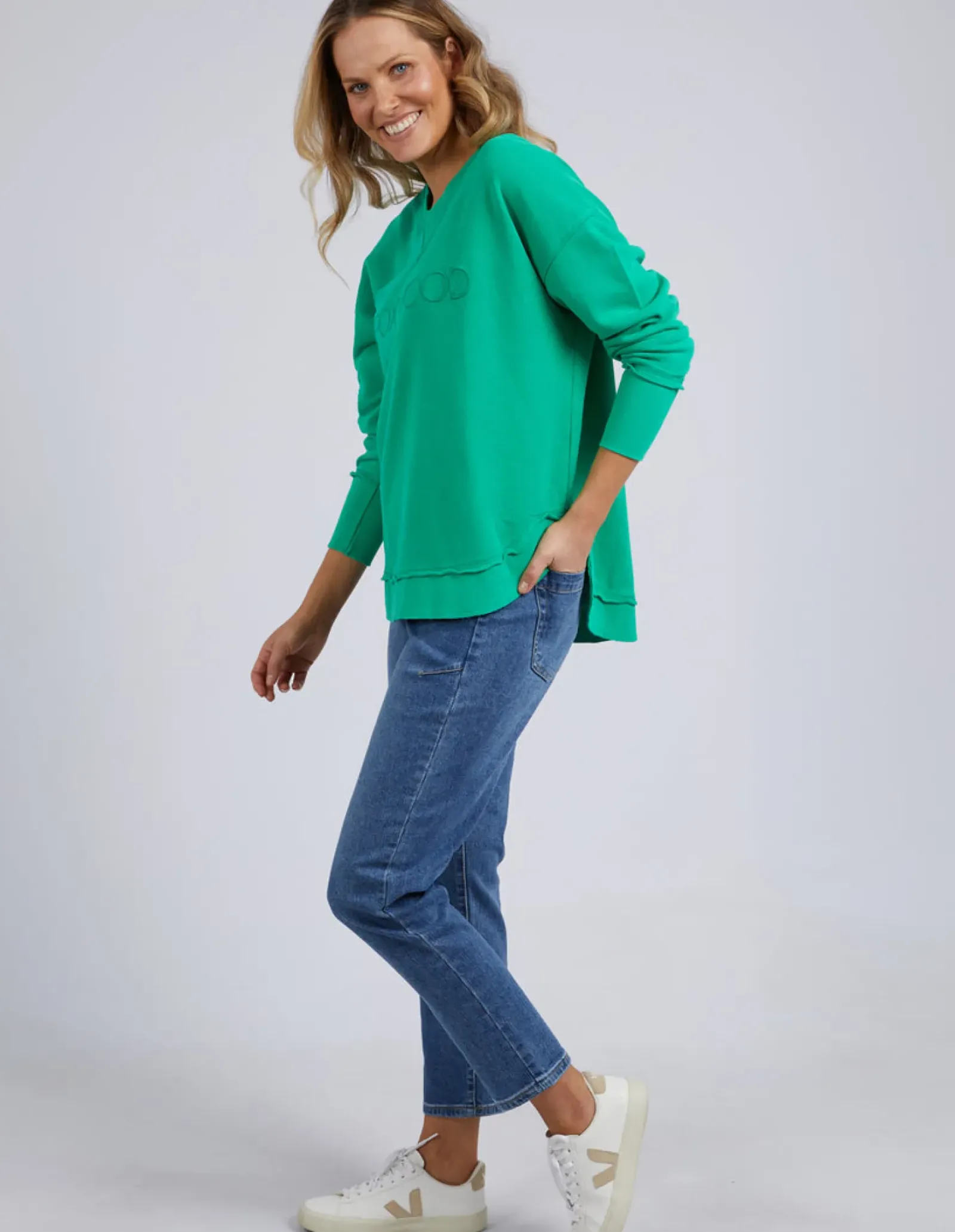 Foxwood Jumpers|Simplified Crew - Bright Green