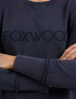 Foxwood Jumpers|Simplified Crew- Washed Navy