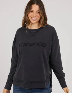 Foxwood Jumpers|Simplified Crew- Washed Navy