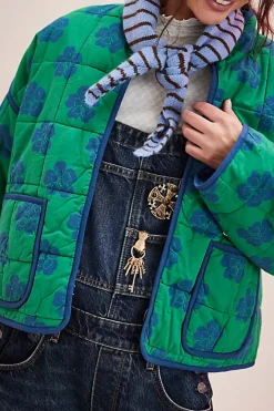 Free People Jackets & Coats|Chloe Jacket - Grass Combo