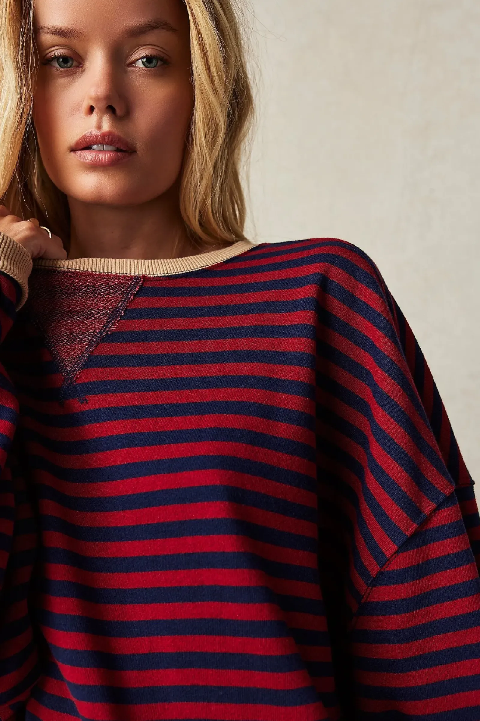 Free People Tops|Classic Striped Crew - Nautical Combo