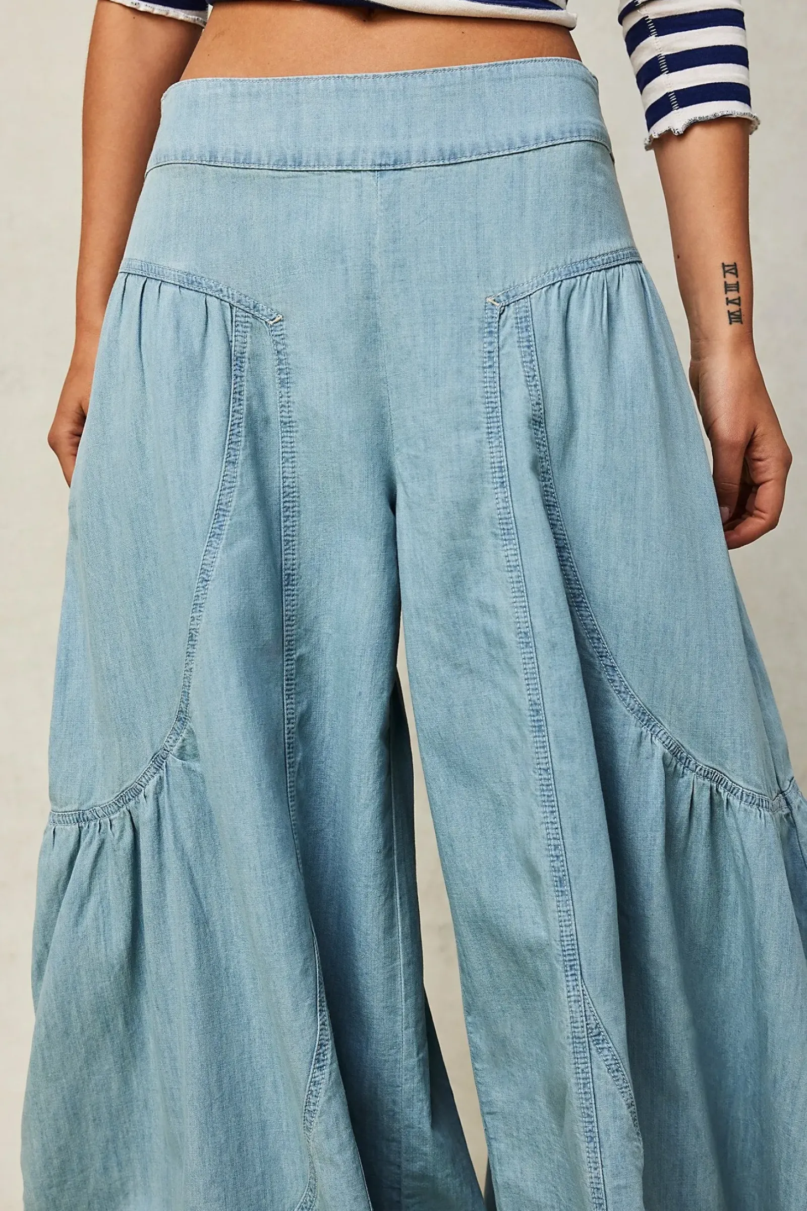 Free People Pants|Jeans|Dawn on Me Wide Leg Jeans - Moonlit