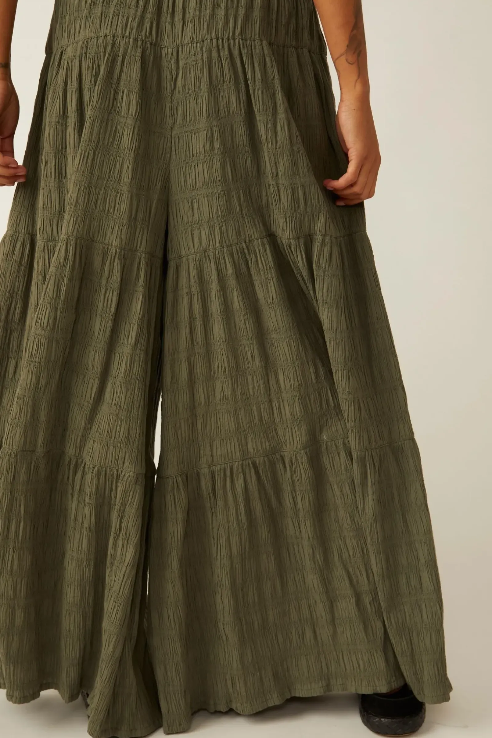 Free People Pants|In Paradise Wide Leg Pant - Dried Basil