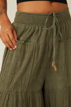 Free People Pants|In Paradise Wide Leg Pant - Dried Basil