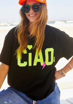 Cat Hammill Tops|Hammill & Co Ciao Tee - Black
