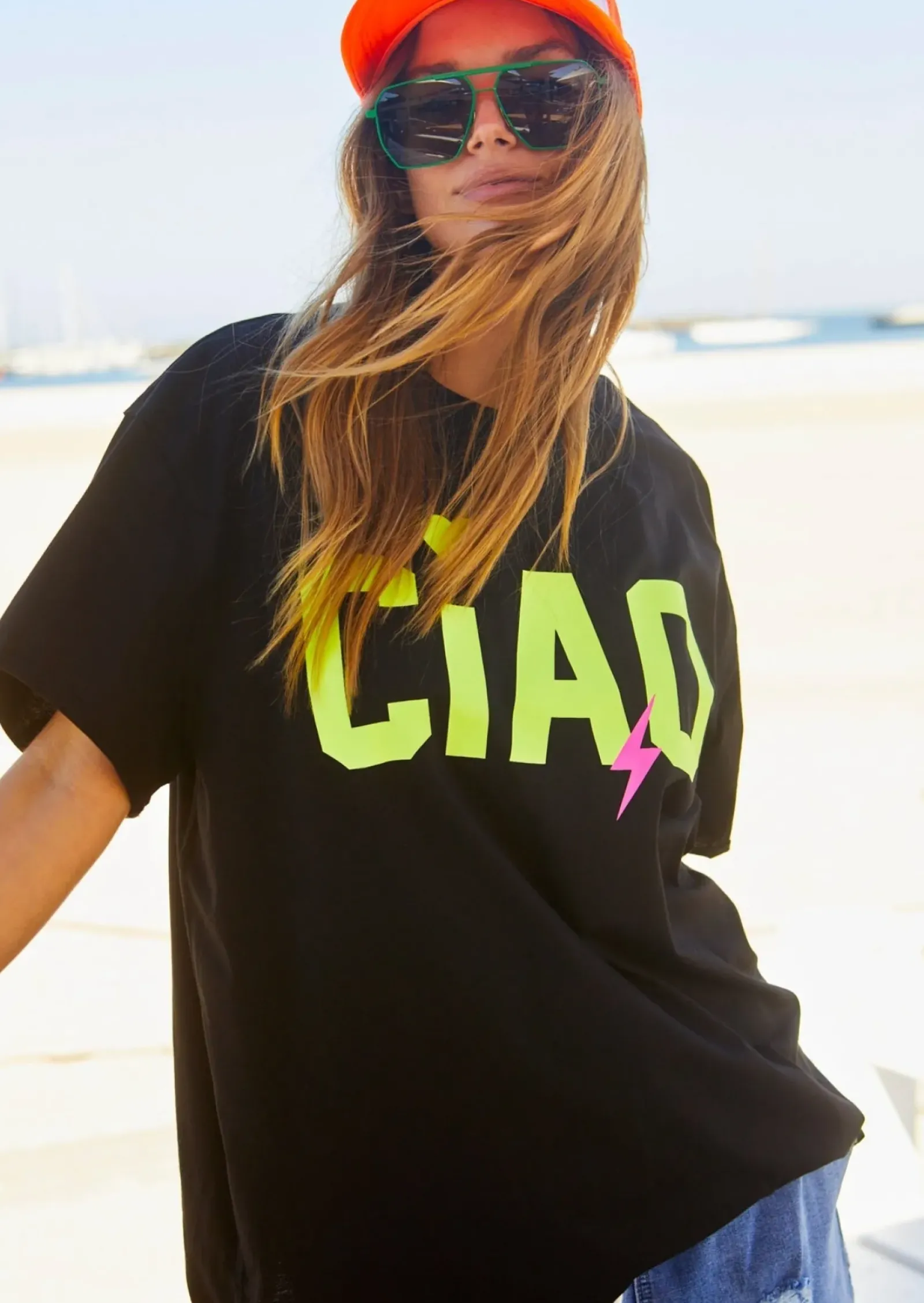 Cat Hammill Tops|Hammill & Co Ciao Tee - Black