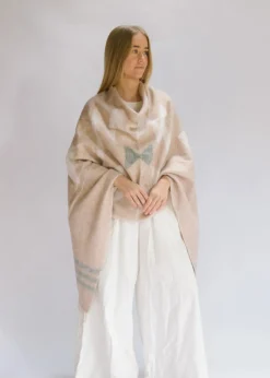 Hobo & Hatch Ponchos & Scarves|Hobo & Hatch Aztec Poncho- Vanilla