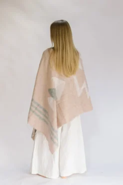 Hobo & Hatch Ponchos & Scarves|Hobo & Hatch Aztec Poncho- Vanilla