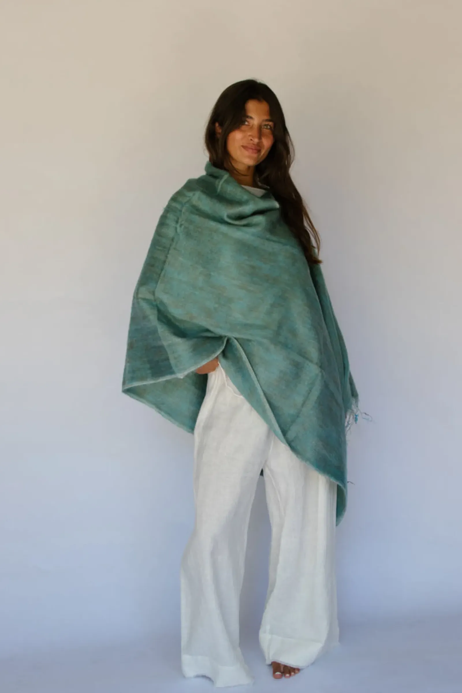 Hobo & Hatch Ponchos & Scarves|Hobo & Hatch Poncho- Marine