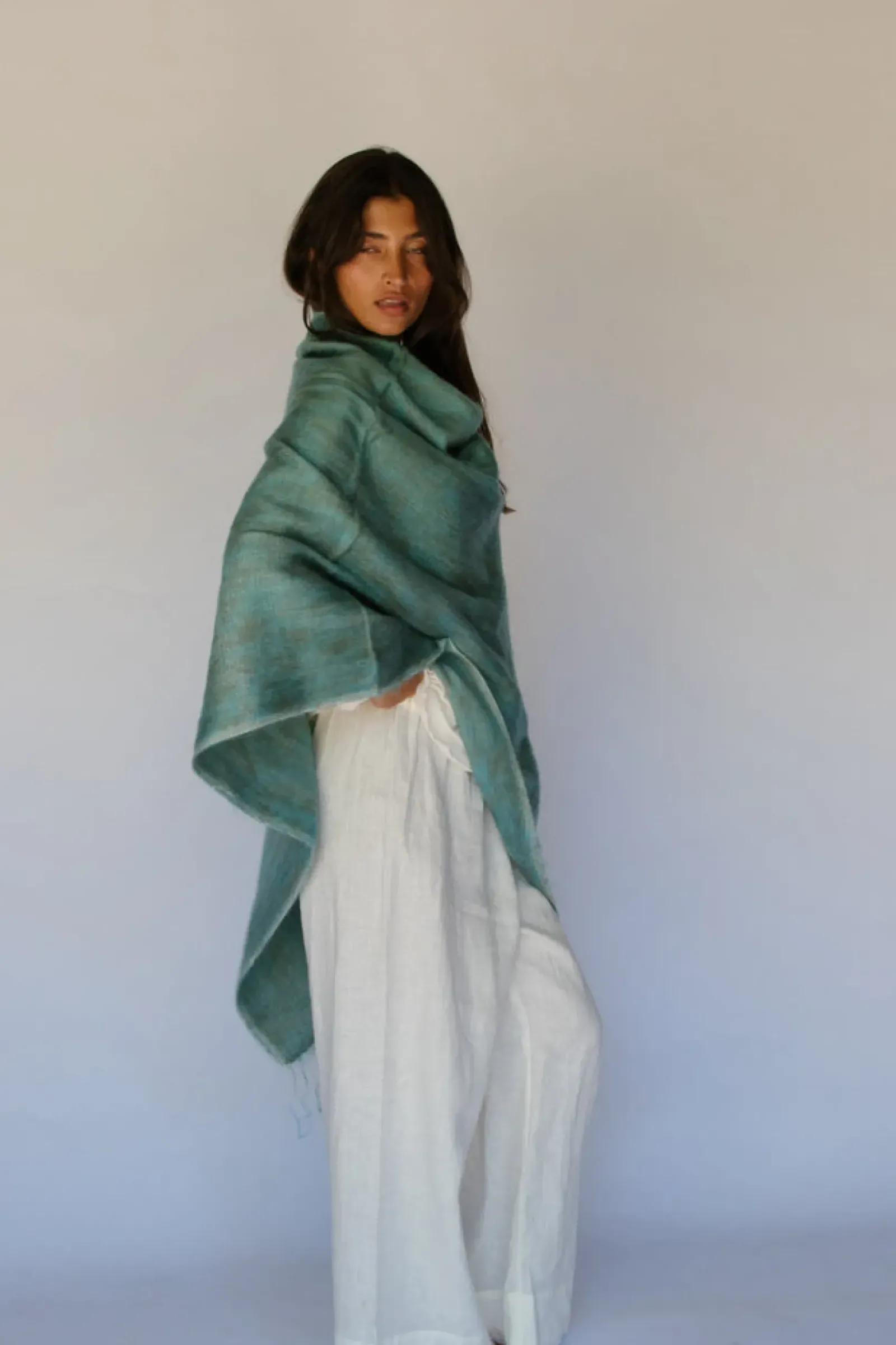 Hobo & Hatch Ponchos & Scarves|Hobo & Hatch Poncho- Marine