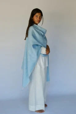 Hobo & Hatch Ponchos & Scarves|Hobo & Hatch Poncho- Sky