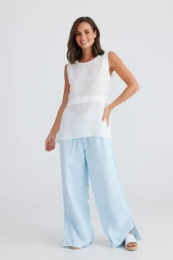 Holiday Tops|St Tropez Tank Top - White