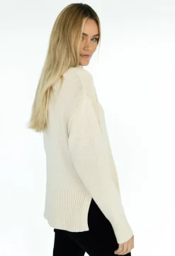 Humidity Tops|Knitwear|Gabriel Zip Jumper - Sand
