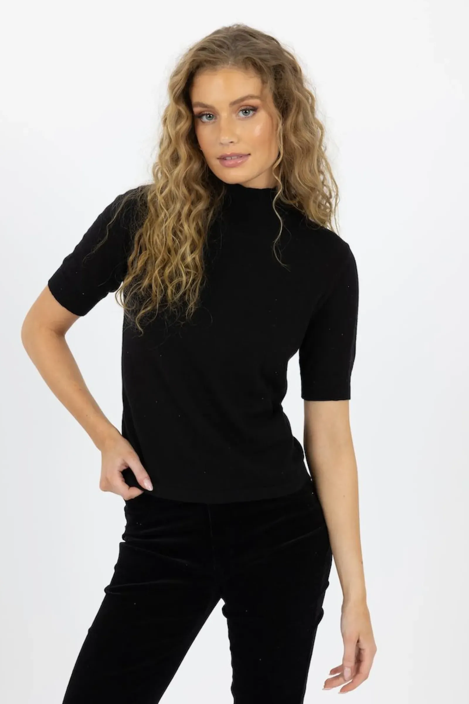 Humidity Tops|Knitwear|Vera Top - Black