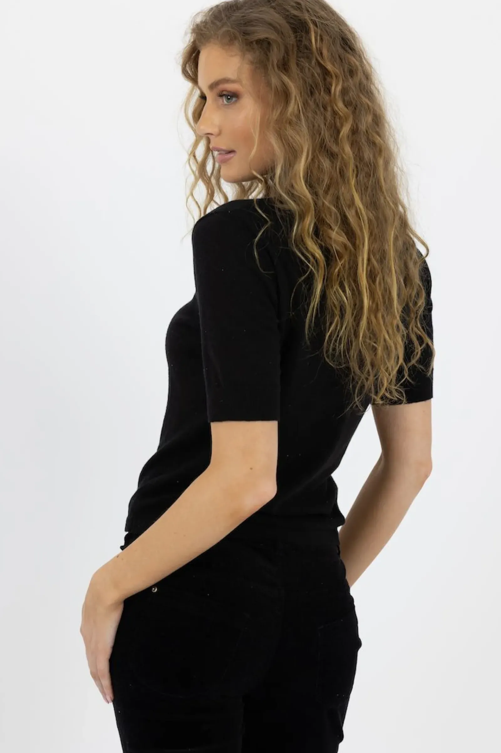 Humidity Tops|Knitwear|Vera Top - Black