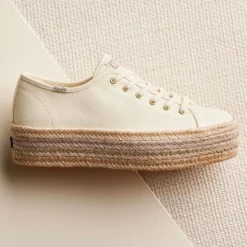 Keds Sneakers|Tripe Up Canvas Jute Foxing - Natural