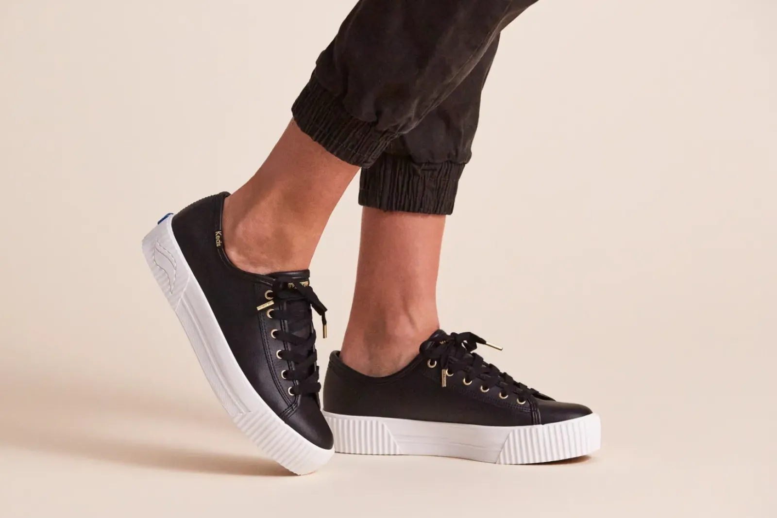 Keds Sneakers|Triple Kick Amp Leather- Black