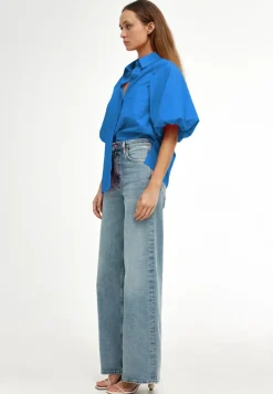 Kinney Tops|Zoya Shirt - Cobalt