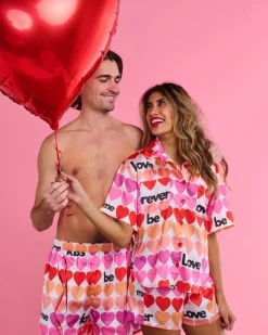 Kip and Co Bedding|Kip & Co - Forever Satin Short Sleeve Shirt & Short PJ Set